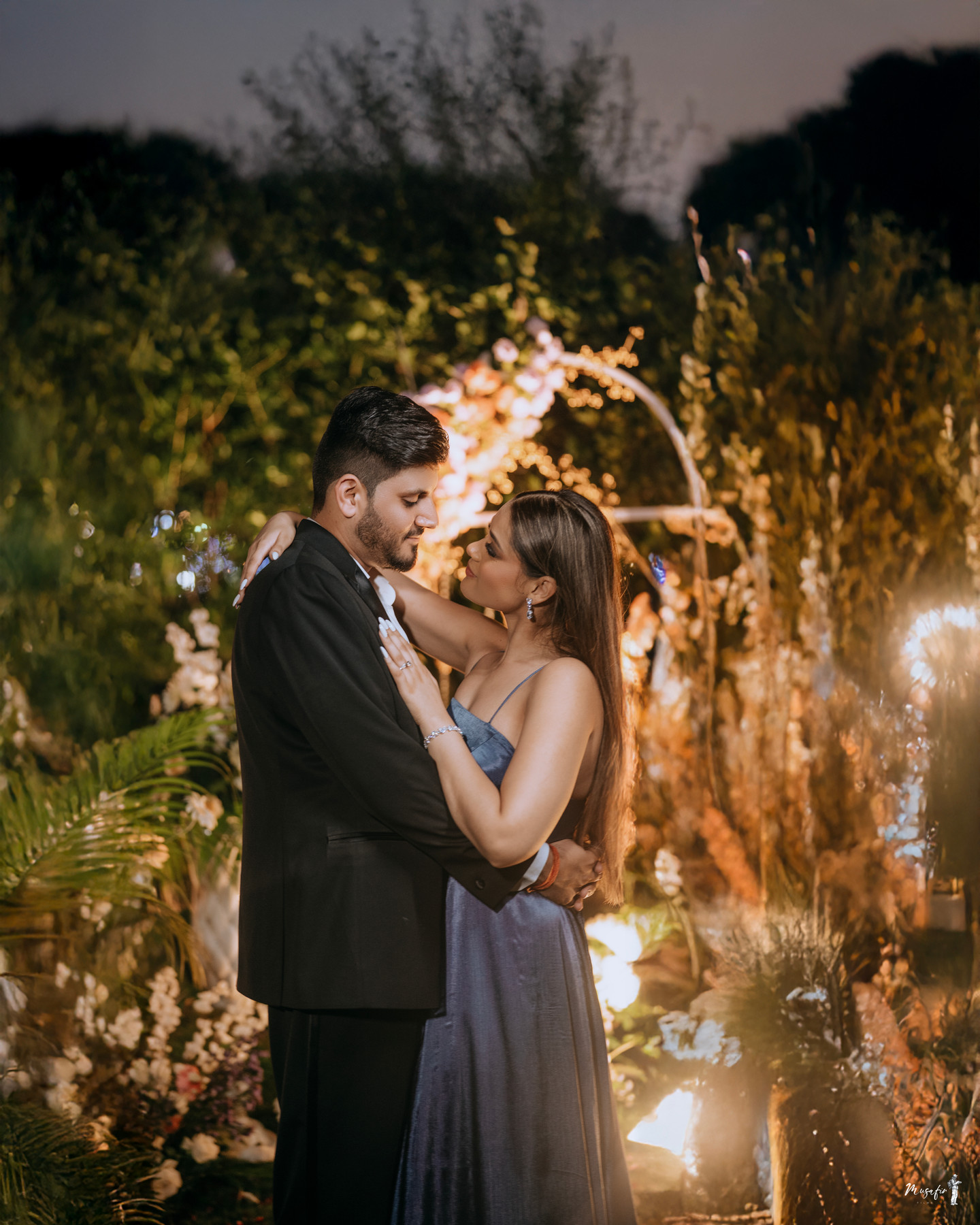 A couple together in the evening light
