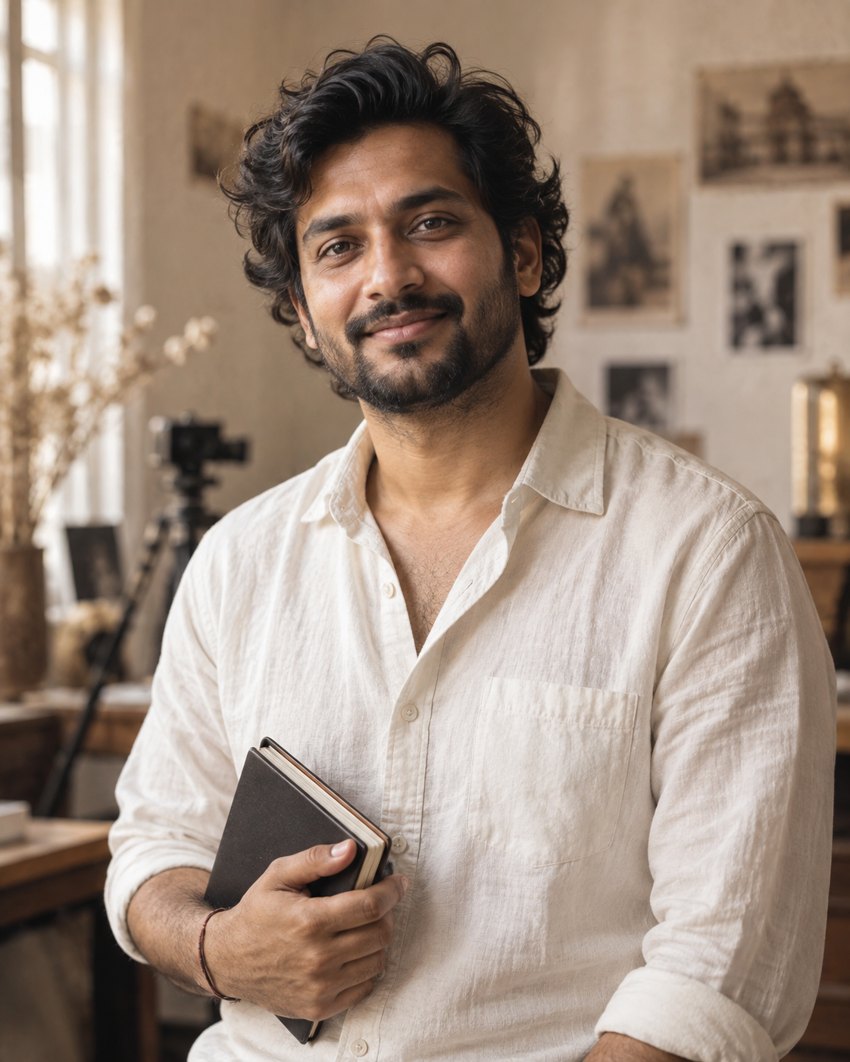 AI-generated portrait of Aarav Sethi, a fictional demo team member