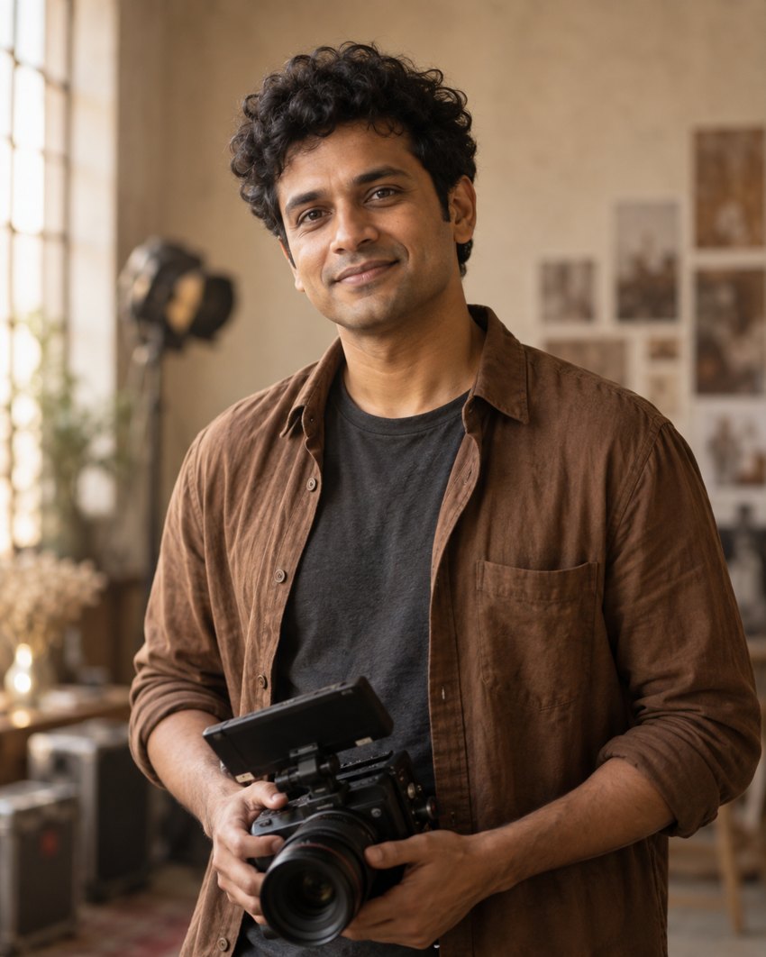 AI-generated portrait of Kabir Malhotra, a fictional demo team member